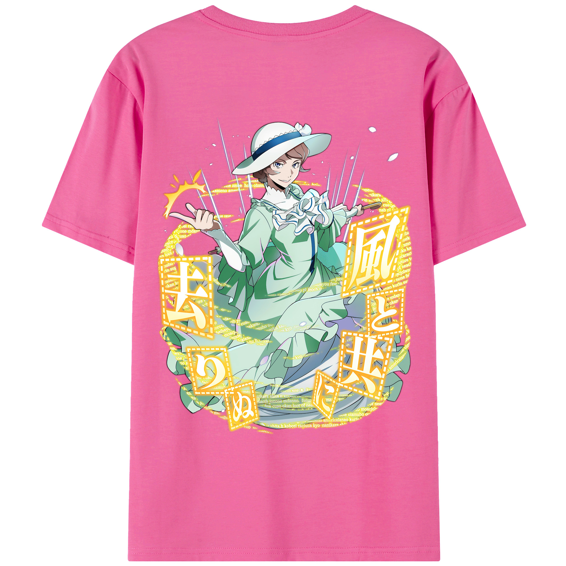 （画像用） 文豪ストレイドッグス Bungo Stray Dogs レディース半袖Tシャツ(バックプリント)
